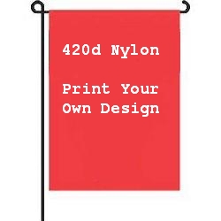 blank garden flags